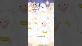 CHRISTMAS ANGELS AND SHEPHERDS · BIBLE STORIES FOR CHILDREN KIDS · ANIMATED CARTOON JESUS shorts [upl. by Ravid]