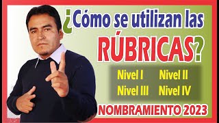 🔴1ra parte📑 Rubricas de evaluación ¿Cual es su estructura ¿Cómo se usa🚀Curso para nombramiento🤘 [upl. by Anuat]