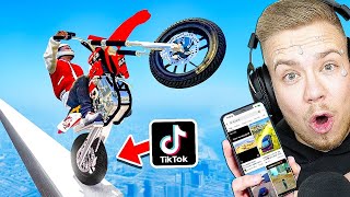 VIRALE GTA 5 STUNTS auf TIK TOK NACHMACHEN 140 [upl. by Farica]