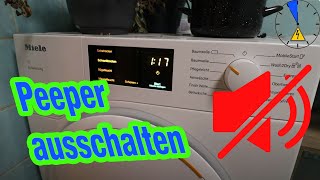 Miele T1 Trockner Summer ausschalten deaktivieren Ton Beep am Ende [upl. by Goodkin]