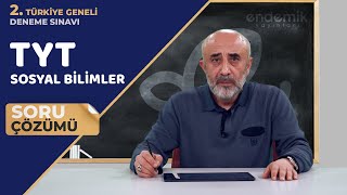 Endemik Yayınları 20232024 2 TG Deneme Sınavı TYT  Sosyal Bilimler Video Çözümlü Cevap Anahtarı [upl. by Lrub647]