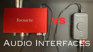 Scarlet Focusrite 4i4 vs iRig Stream Pro  Audio Interfaces for Content Creators irig focusrite [upl. by Saberio]