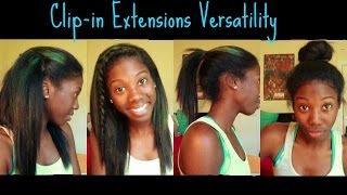 Clipin Hair Extension Versatility [upl. by Ngo]