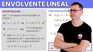 ✅ Subespacio generado por un conjunto ➡ Propiedades  Ejemplos 📘 Curso completo de ÁLGEBRA lineal 6 [upl. by Anderson143]