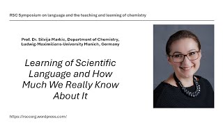 Silvija Markic  Learning of Scientific Language and How Much We Really Know About It [upl. by Aibar671]