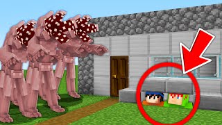 APOCALIPSE DE DEMOGORGON VS CASA 100 SECRETO NO MINECRAFT [upl. by Tor]