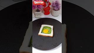 Easy Egg Bread Breakfast recipe Recipe 18 shortsvideo shorts [upl. by Brandy]