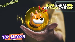 BONK Signal96  Signal in 30 Seconds  Latest Cryptocurrency Market News Updates Analysis [upl. by Naveb]