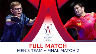 FULL MATCH  FAN Zhendong vs LEBRUN Alexis  MT F  ITTFWorlds2024 [upl. by Alleinad]