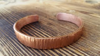 Recycling Copper Making a Copper Bracelet in 20 Minutes [upl. by Pamelina]