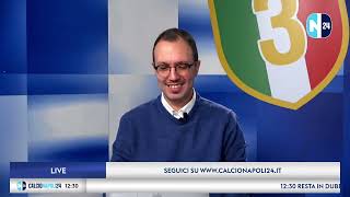 NapoliRoma le condizioni di Lukaku e McTominay Le parole di Bianchini 🔴 CN24 Live [upl. by Scoter]