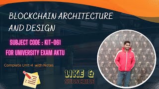 Blockchain unit4  Part1 [upl. by Yelhs397]