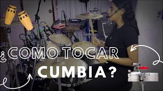 ¿COMO TOCAR CUMBIA VERACRUZANA O CHUNCHACA TUTORIAL BATERIA [upl. by Carola]