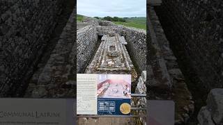 Roman Toilet in Housesteads roman fort Vercovicium Hadrians wall [upl. by Etessil34]