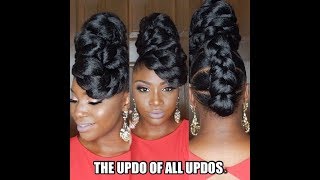 PROTECTIVE STYLE THE UPDO OF ALL UPDOS  ForTheLoveOfUpDos [upl. by Olette]