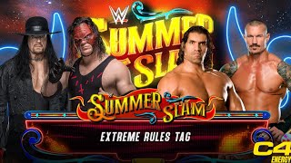 FULL MATCH  UNDERTAKER amp KANE VS THE GREAT KHALI amp RANDY ORTON [upl. by Adnilab]