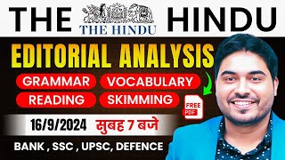 The Hindu Analysis  The Hindu Editorial  16 Sept 2024  The Hindu Editorial by Satyendra Tiwari [upl. by Janek488]