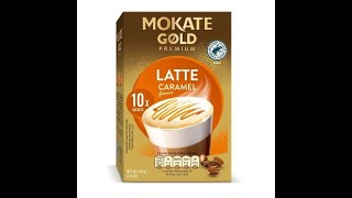 MOKATE GOLD PREMIUM LATTE CARAMEL FLAVOUR REVIEW [upl. by Ettenawtna]