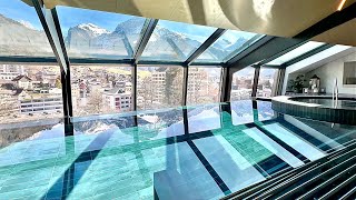 STAY AT KEMPINSKI PALACE ENGELBERG TITLIS HOTEL TOUR REVIEW PART 1  ENGELBERG SWITZERLAND 🇨🇭 [upl. by Percival]