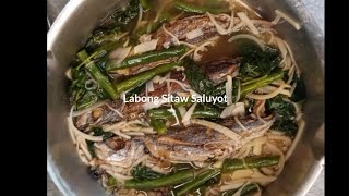 LABONG SITAW SALUYOT NA MAY PRITONG ISDA  LUTONG ILOCANO  My Kusina Recipe [upl. by Nomahs]