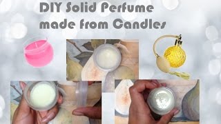 DIY Solid Perfume Using Candles [upl. by Gnuoy568]