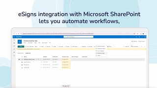 ESign x Microsoft SharePoint  ESign Integrations [upl. by Junie]