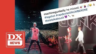 Machine Gun Kelly Gets Booed Off Stage Performing quotRap Devilquot On Fall Out Boy Tour [upl. by Nnylarat]