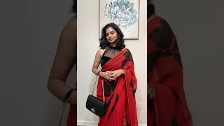 Holiday Season Special get ready saree sareefashion christmas ootd partyoutfit [upl. by Sola]