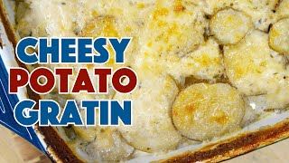 Cheesy Scalloped Potato Gratin Recipe [upl. by Dabney]