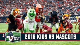 2016 Kids vs Mascots Football  More mascot madness [upl. by Hannis]