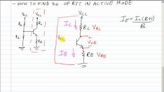 BJT Qpoint Formula For Vce Voltage From The Collector to The Emitter [upl. by Martelli730]