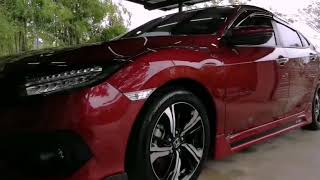 Honda Civic 2018 New  Honda Civic 2018 review  Civic 2018 Red with alloy Rim [upl. by Witt944]