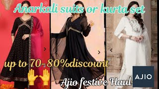 Ajio kurta set haulAjio Anarkali setsAjio haul under budget 💕🌈Ajiohaulajiofestivekurtasets [upl. by Allistir899]