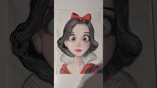 I drew Snow White from Disney shorts tiktok snowwhite disney art drawing painting [upl. by Ogir144]