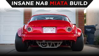 INSANE NA8 MAZDA MIATA BUILD  TOYOTIRES  4K [upl. by Oile]