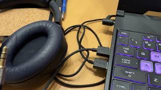 How to Connect Sony WH1000XM4 Headphones to a PC Using a 35mm Mini Jack [upl. by Giacamo]