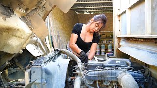 TIMELAPSE Restore diesel engine Repair and maintain KIA truck drive shaft [upl. by Douglas]