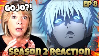 GOJO IS MAD  Mom Reacts To Jujutsu Kaisen Season 2 Episode 8 [upl. by Lukin166]