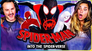 We Loved SPIDERMAN INTO THE SPIDERVERSE  First Time Watch  Movie Reaction [upl. by Noevad]