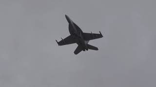 RAAF Boeing FA18F Super Hornet Low Display Avalon Airshow 2017 [upl. by Anauqat]