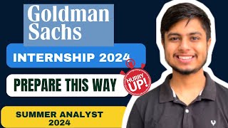 Goldman Sachs Internship 2024  Summer Analyst Program [upl. by Ileek]