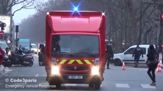 BSPP DEP 29 petit accident  Paris Fire Dept Repair Truck small accident [upl. by Conti]