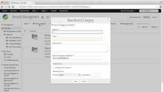 Alfresco Records Management Add a record category [upl. by Enidaj]