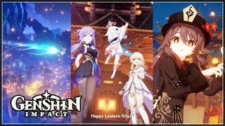 All Lantern Rite 20212023 Cinematic Cutscenes Genshin Impact [upl. by Ynattir]