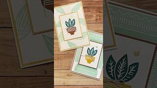 Make a Cute and Easy Stamped Note Card [upl. by Nona709]