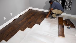 How to Install Laminate Flooring for beginners [upl. by Noryv]