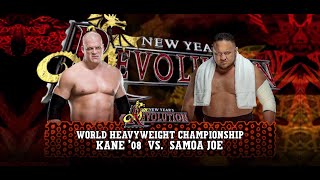 WWE DREAM MATCH  KANE Vs SAMOA JOE  WORLD HEAVYWEIGHT CHAMPIONSHIP [upl. by Justen]