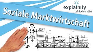 Soziale Marktwirtschaft einfach erklärt explainity® Erklärvideo [upl. by Starbuck]