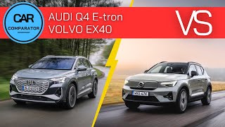 Audi Q4 etron vs Volvo EX40 XC40 Recharge  2024  Detailed Comparison Review [upl. by Asirram]