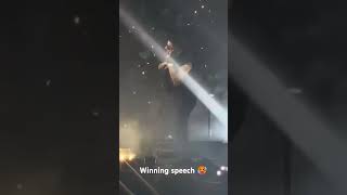 winning speech karan aujla live show Canada Toronto [upl. by Aehcsrop853]